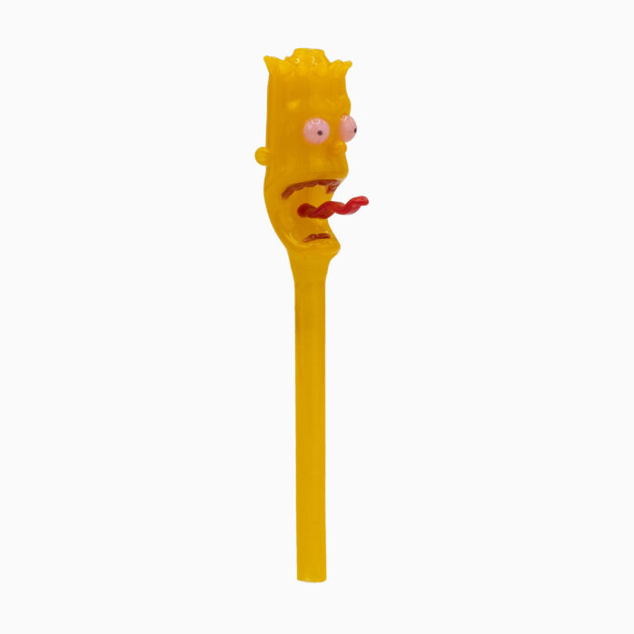 Piteira de Vidro Artística Bart Simpson